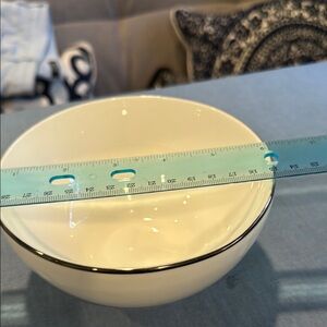 Lenox Cream Bowl with Platinum Trim